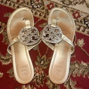 Gold Tory Burch sandals